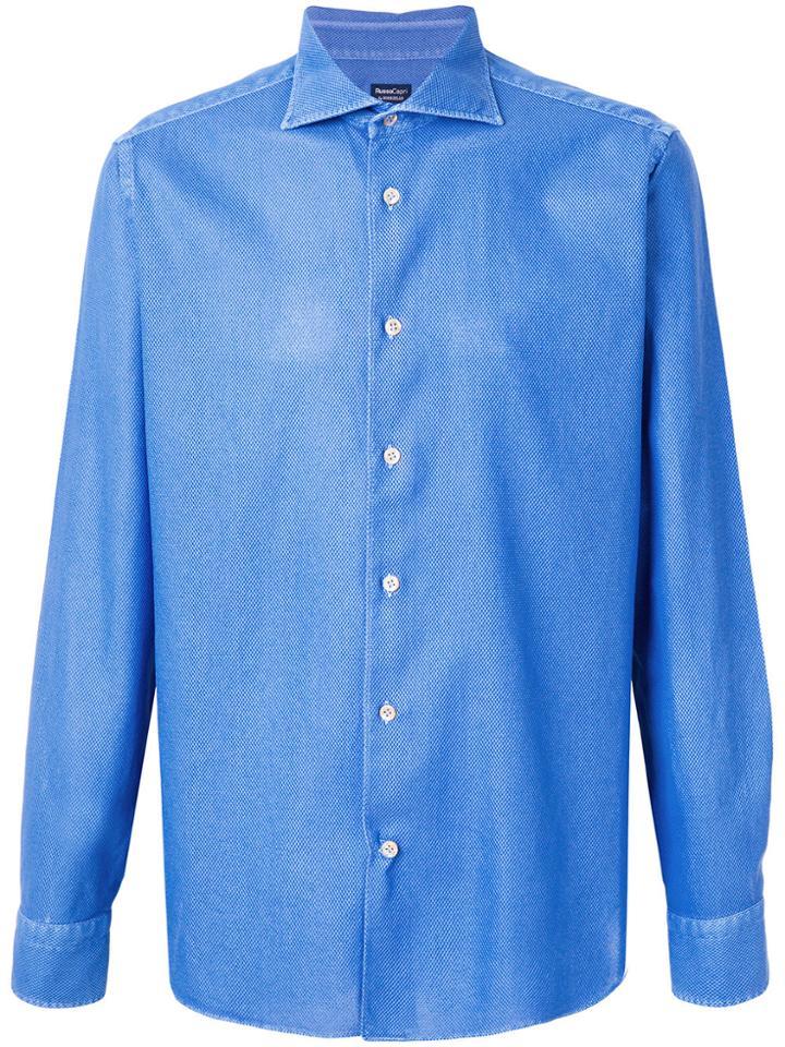 Borriello Textured Shirt - Blue