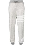 Thom Browne Allover Crystal Sweatpants - Grey