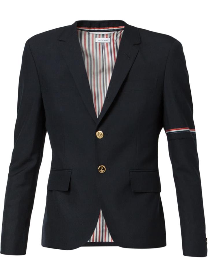 Thom Browne Rwb Selvedge Armband Sport Coat - Blue