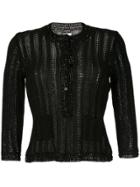 Chanel Vintage Long Sleeve Knitted Cardigan - Black