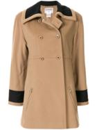 Chanel Pre-owned 1998 Contrast Trim Coat - Brown