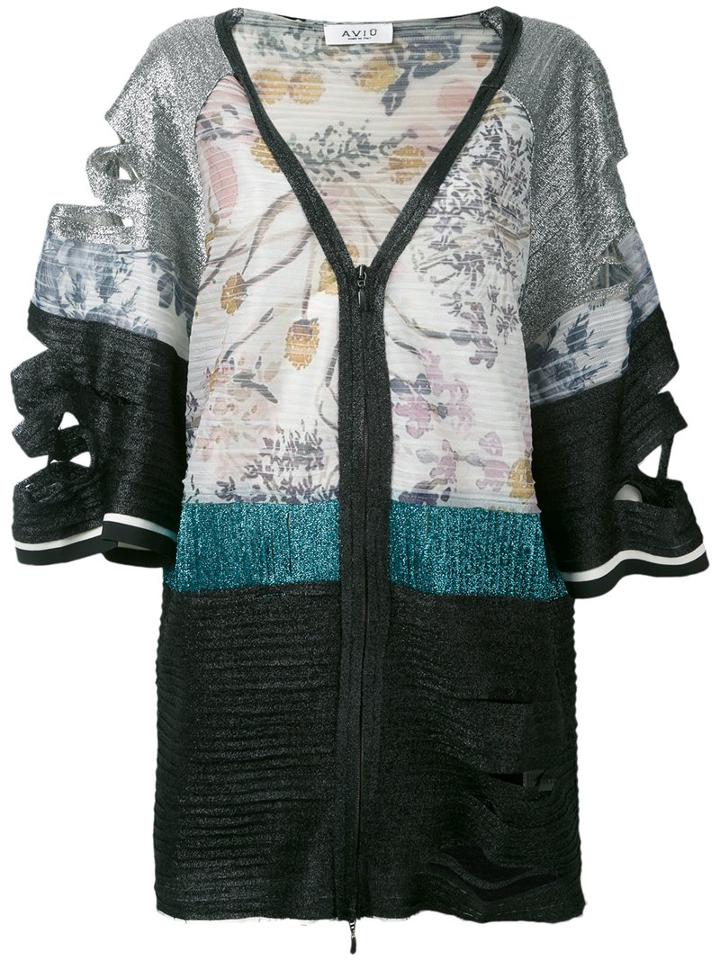 Aviù - Cutout Patchwork Jacket - Women - Cotton/polyamide/polyester/spandex/elastane - 42, Nude/neutrals, Cotton/polyamide/polyester/spandex/elastane