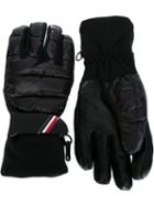 Moncler Grenoble Padded Gloves, Men's, Size: Large, Black, Leather/polyamide/polyester