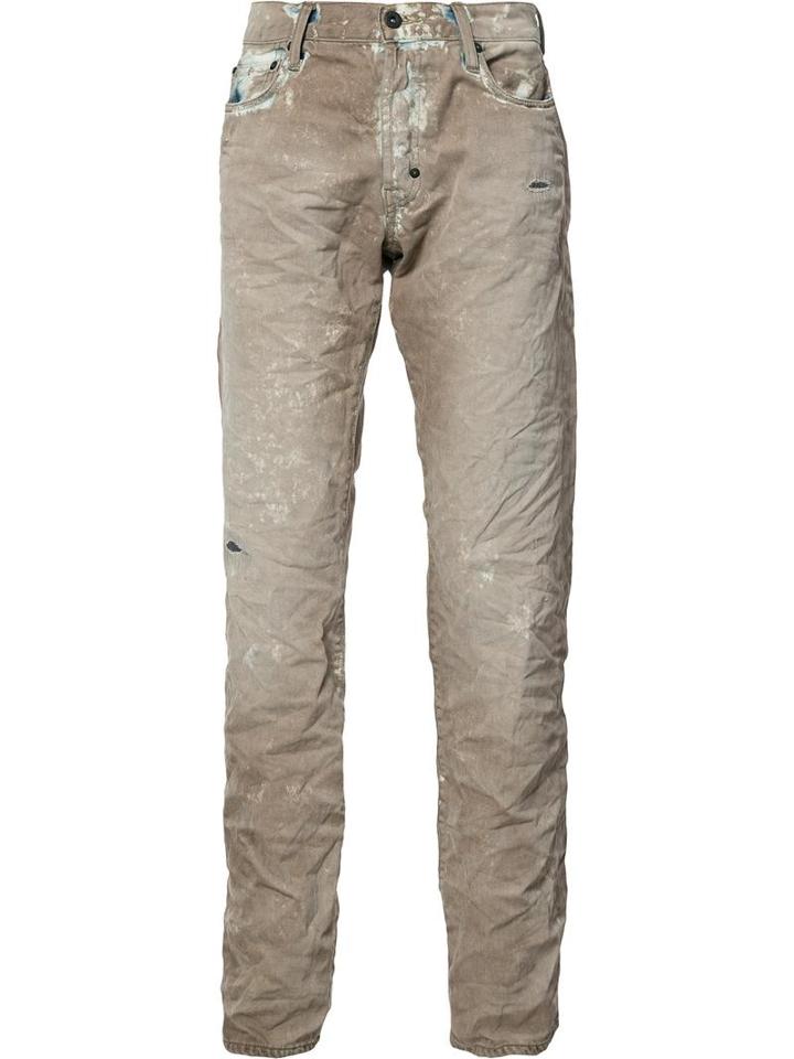 Prps Stain Washed Jeans, Men's, Size: 38, Nude/neutrals, Cotton