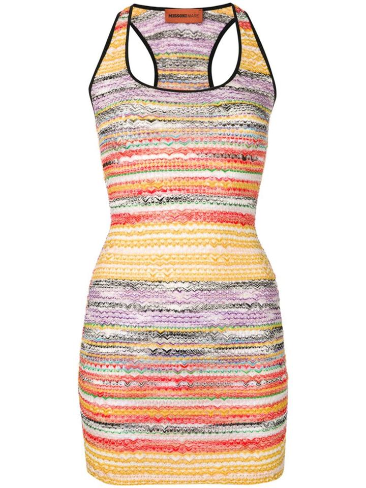 Missoni Mare Rainbow Knit Dress - Yellow