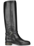 Salvatore Ferragamo 'famous' Knee High Boots - Black