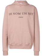 Ih Nom Uh Nit Logo Print Hoodie - Pink & Purple