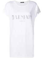 Balmain Embroidered Logo T-shirt - White