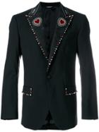 Dolce & Gabbana Embellished Collar Blazer - Black