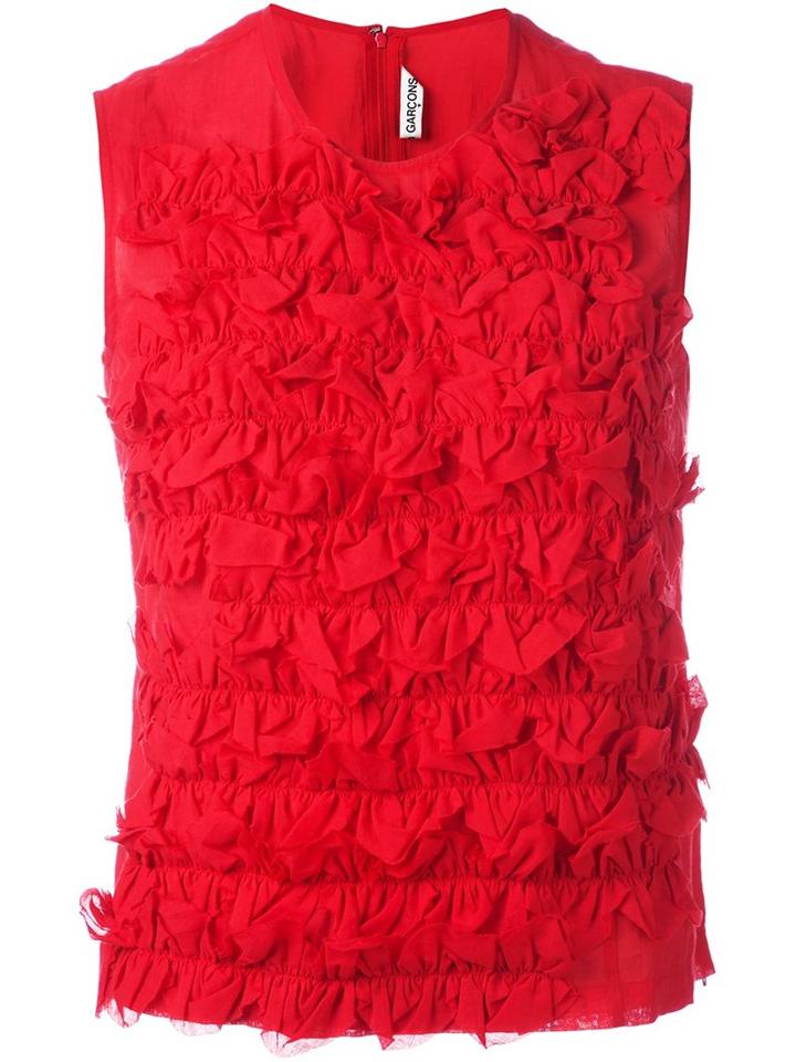 Comme Des Garçons Vintage Ruffle Detailed Top