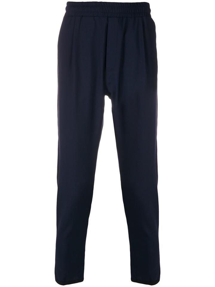 Low Brand Straight Leg Trousers - Blue