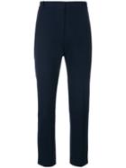 Joseph Cropped Tailored Trousers - Blue
