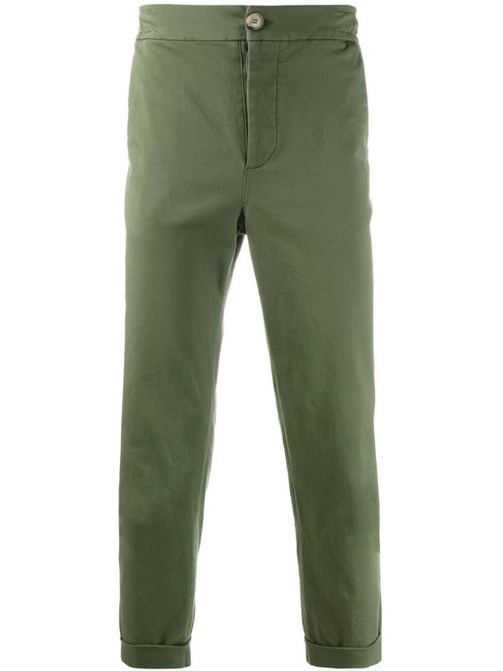 Nanushka Elasticated Waist Chinos - Green