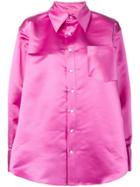 Matthew Adams Dolan Oversized Chest Pocket Shirt - Pink