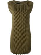 Jay Ahr Origami Shift Dress, Women's, Size: 36, Green, Elastodiene/viscose/silk/spandex/elastane