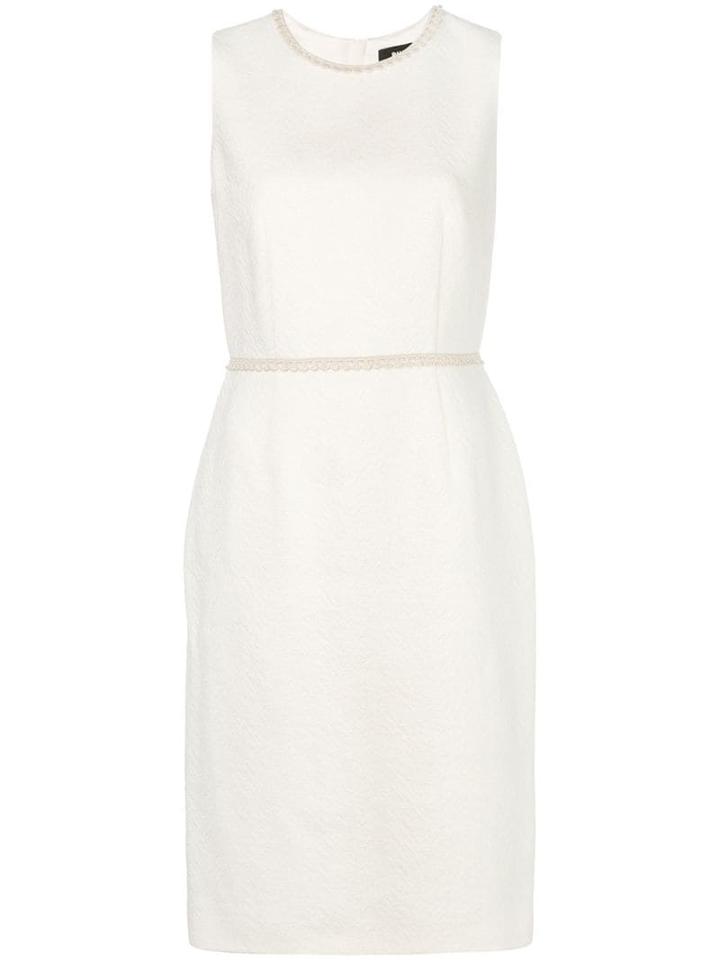 Paule Ka Jacquard Shift Dress - White