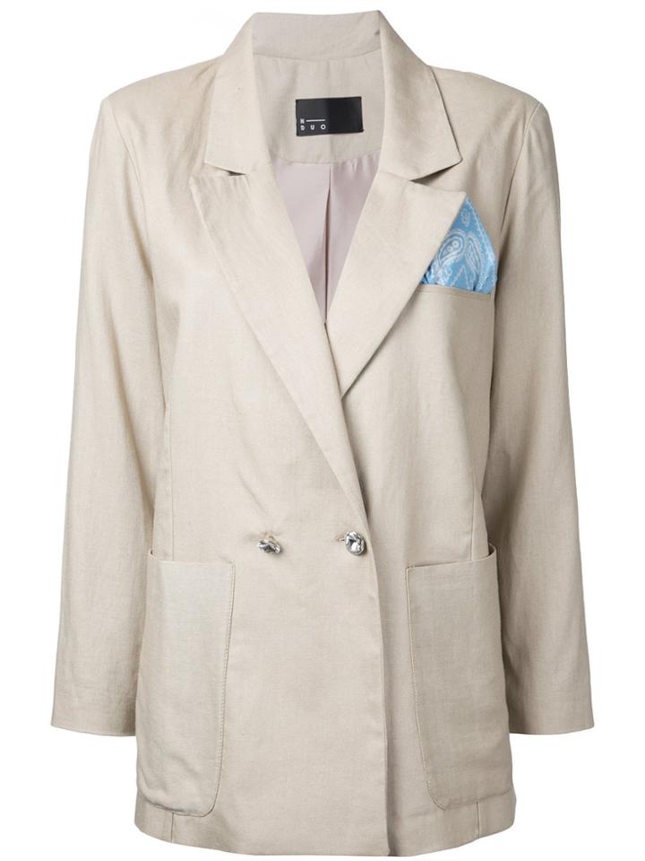 N Duo Slouch Blazer - Brown