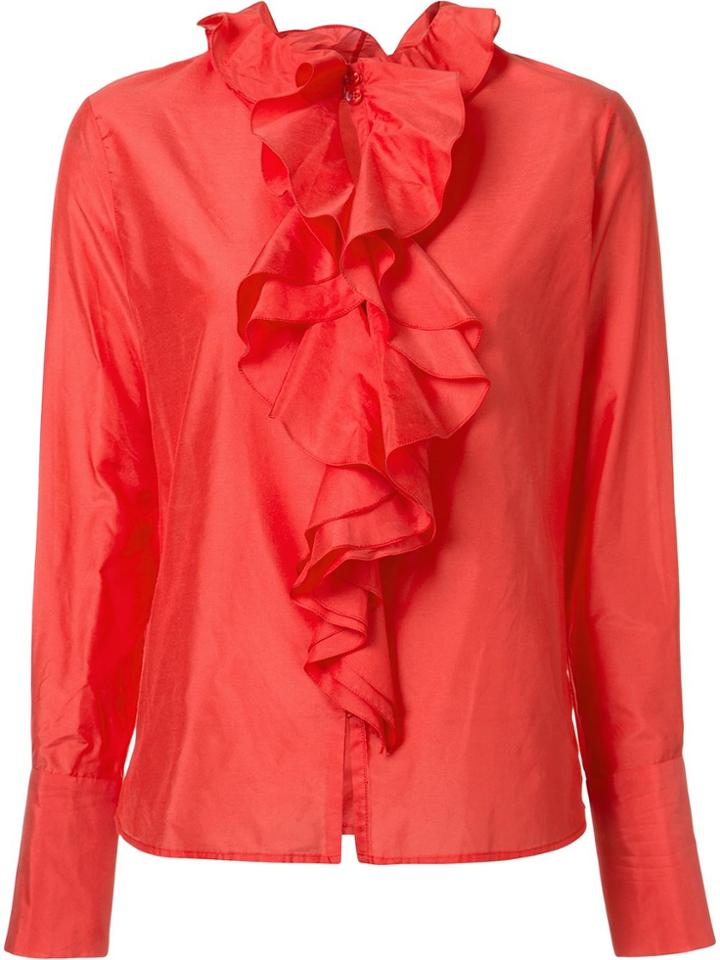 Tome Ruffled Blouse - Red