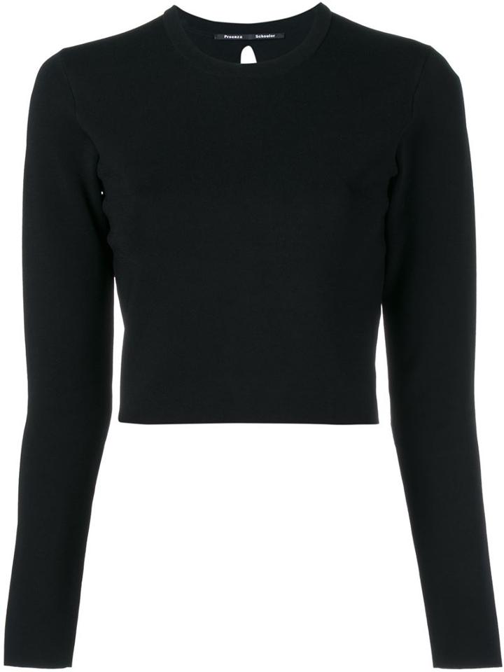 Proenza Schouler Cut-out Back Cropped Knit