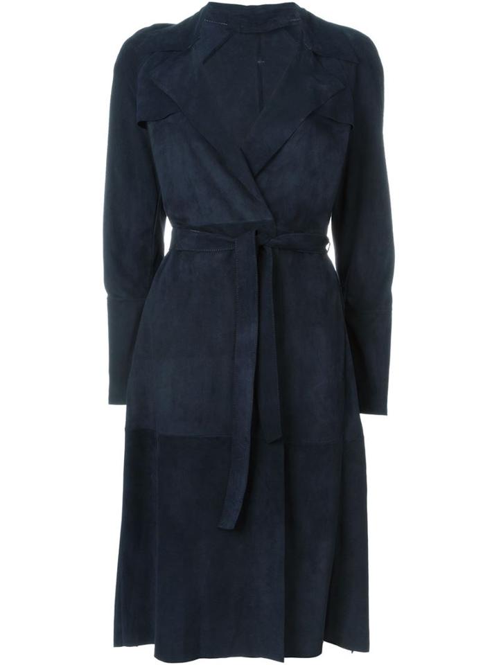 Salvatore Santoro Belted Leather Coat