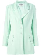Chanel Vintage Bouclé Knit Blazer, Women's, Size: 40, Green