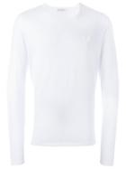 Versace Collection 'half Medusa' Long Sleeved T-shirt, Men's, Size: Medium, White, Cotton
