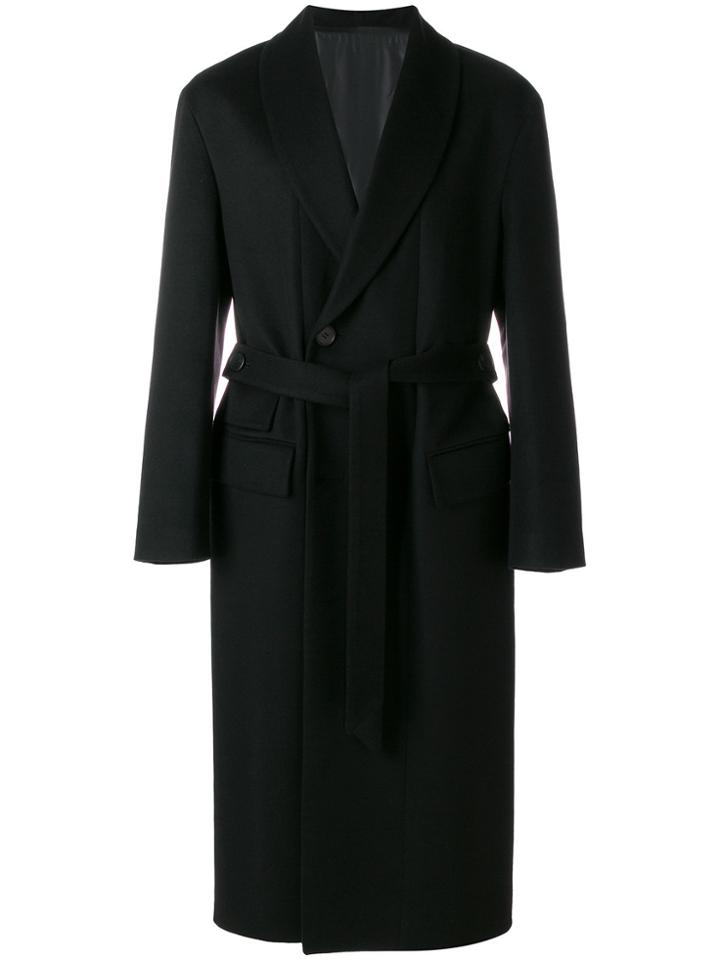 Wooyoungmi Belted Coat - Black