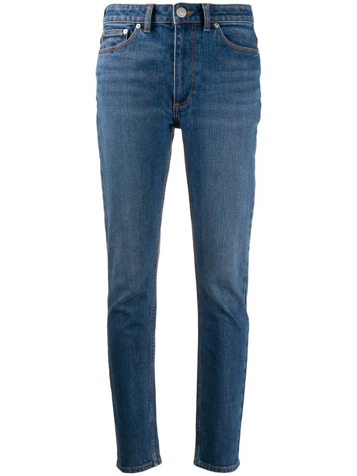 Burberry Stonewashed Effect Straight Jeans - Blue
