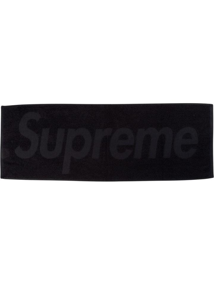 Supreme Terry Logo Hand Towel - Black