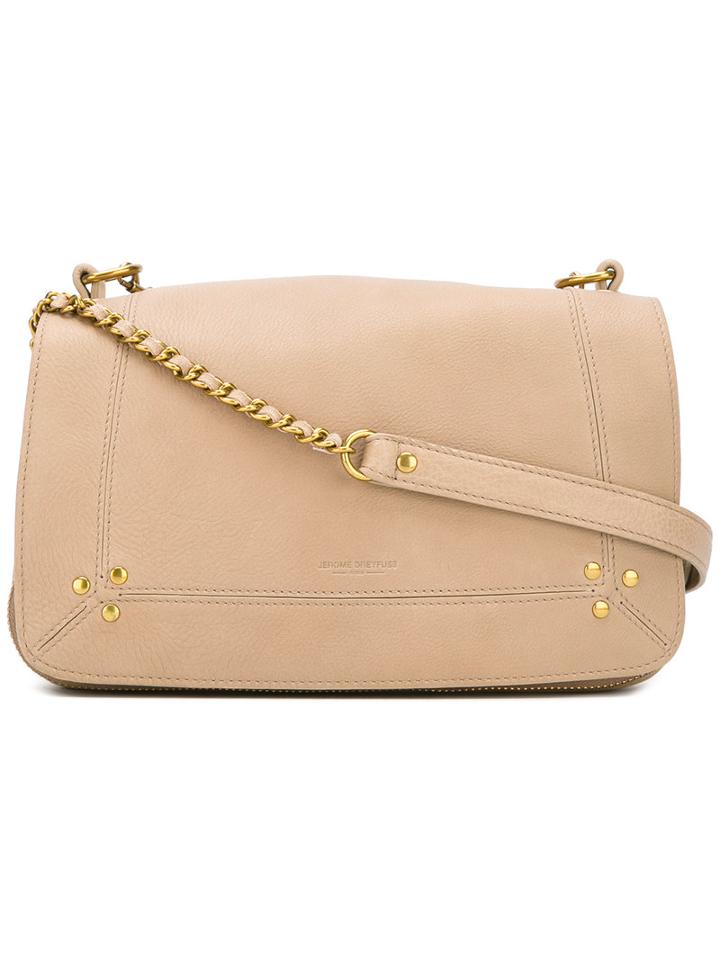 Jérôme Dreyfuss - Bobi Satchel Bag - Women - Cotton/calf Leather/goat Skin - One Size, Women's, Nude/neutrals, Cotton/calf Leather/goat Skin