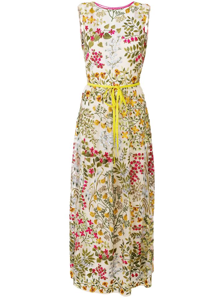 Red Valentino Floral Maxi Dress - Multicolour