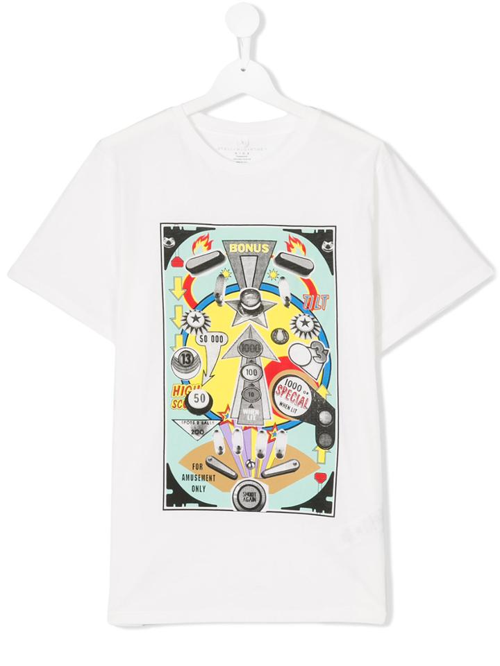 Stella Mccartney Kids Arrow Flipper Print T-shirt - White