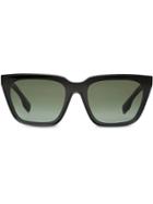 Burberry Eyewear Square Frame Shield Sunglasses - Black