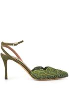 Tabitha Simmons Sen Floret Lace Pumps - Green