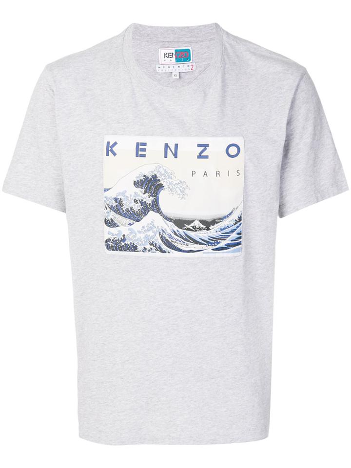 Kenzo Hokusai Wave T-shirt - Grey