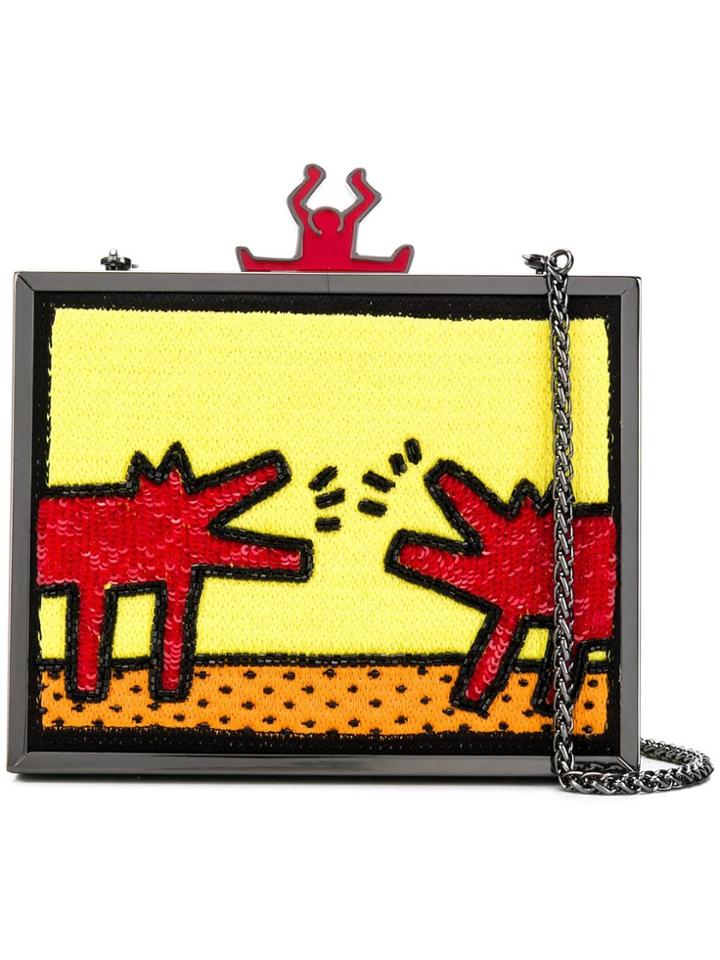 Alice+olivia Knitted Front Clutch Bag - Yellow
