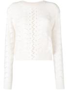 See By Chloé Wave Knitting Sweater - White