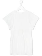 Chloé Kids Floral Embroidered Dress, Girl's, Size: 12 Yrs, White
