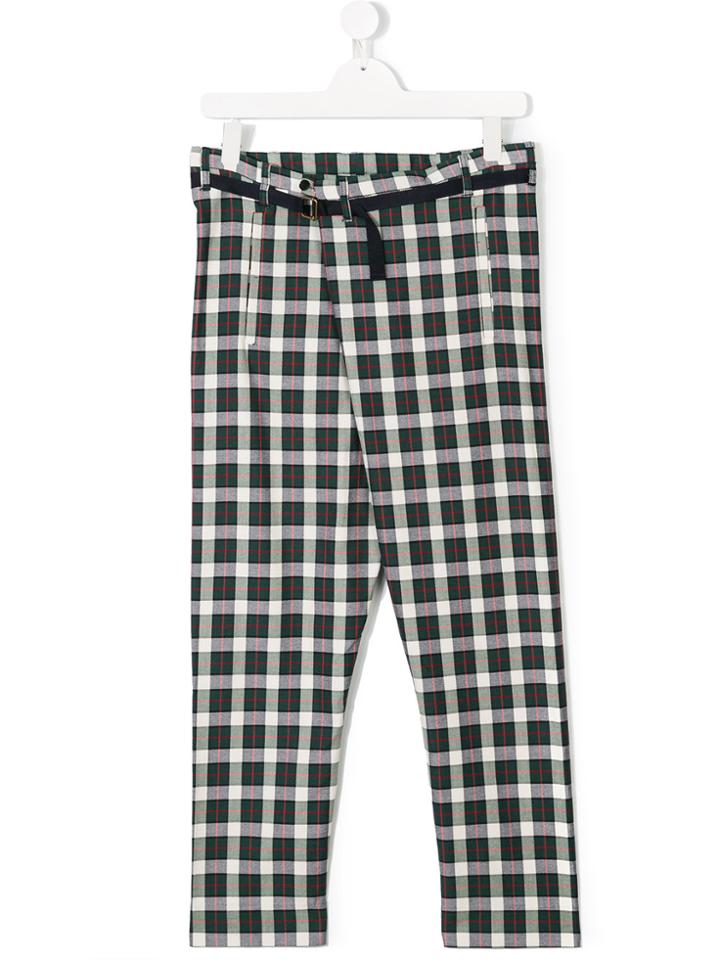 Max & Lola Checked Trousers - Green