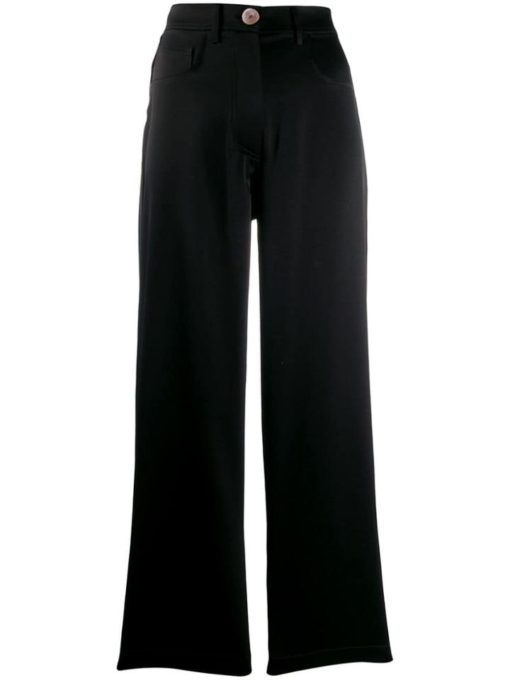 Nanushka Wide Leg Trousers - Black