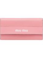 Miu Miu Long Continental Wallet - Pink & Purple