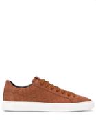 Hide & Jack Crocodile Effect Sneakers - Brown