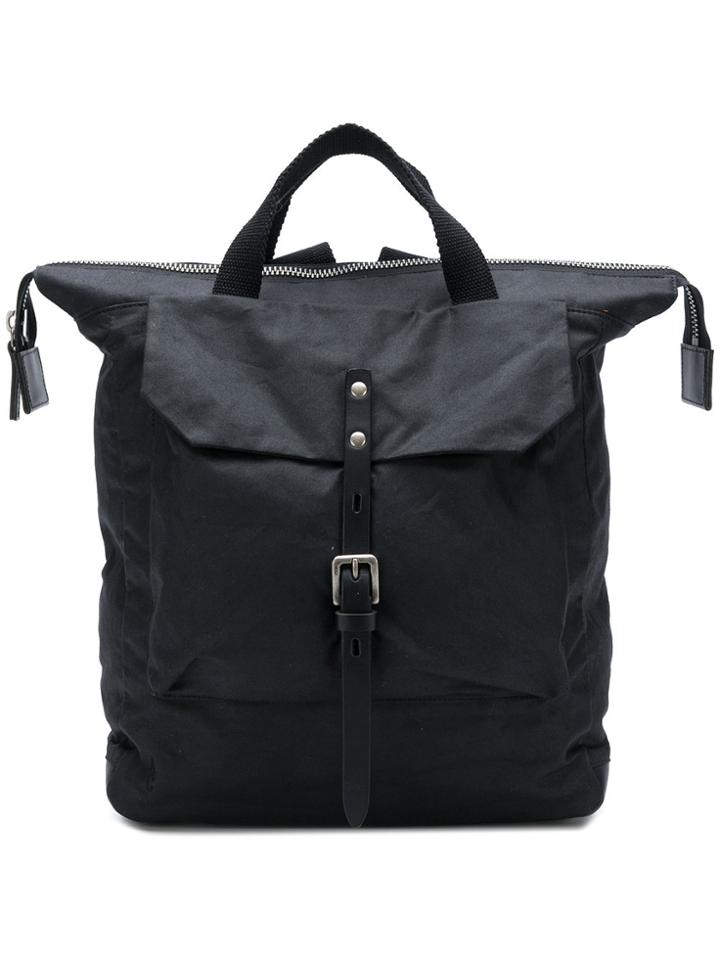 Ally Capellino Frances Waxed Rucksack - Black