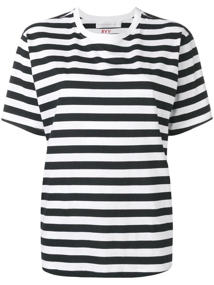 Victoria Victoria Beckham Classic Striped T-shirt - White