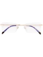 Bulgari Rimless Glasses, Grey, Acetate/metal