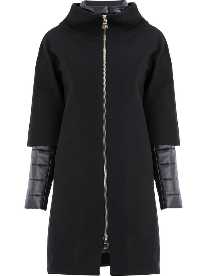 Herno Contrast Panel Padded Jacket - Black