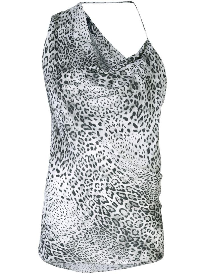Cushnie Leopard Print Blouse - White