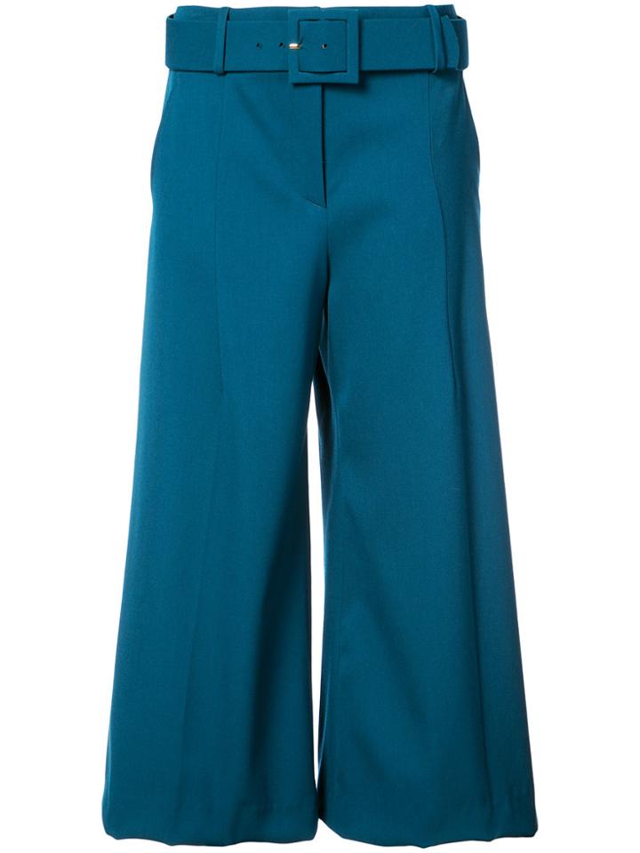 Oscar De La Renta Wide Leg Culottes - Green