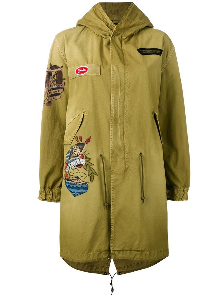 Mr & Mrs Italy - Hooded Coat - Women - Cotton - M, Green, Cotton