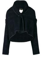 Comme Des Garçons Pre-owned Cropped Cape Jacket - Blue